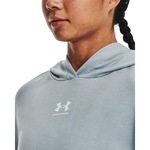 Blusão de Moletom Under Armour Rival Terry Ss Hoddie - Feminino CINZA