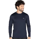 Camiseta Manga Longa Mizuno Nirvana - Masculina AZUL ESCURO