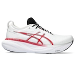 Tênis Asics Gel-Nimbus 25 Anniversary - Feminino BRANCO/VERMELHO