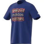 Camiseta adidas Doodle - Feminina AZUL