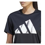 Camiseta adidas Run It - Feminina PRETO