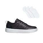 Tênis adidas Park St + 3 Pares de Meias - Masculino PRETO/BRANCO