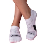 Meia Cano Baixo Vistho Running - Feminina BRANCO/PRETO