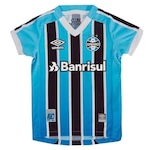 Camisa do Grêmio I 21/22 S/N Umbro - Infantil AZUL/PRETO