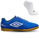 Kit Chuteira Futsal Umbro Neo Striker + Meias - Adulto AZUL