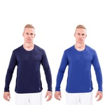 Kit Camisas Térmica Selene Proteção Uv50+ - 2 Unidades - Masculina AZUL ESC/AZUL