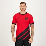 Camisa do Athletico Paranaense I 2023 Vitor Roque 9 Umbro - Masculina VERMELHO