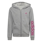 Jaqueta com Capuz adidas Essentials - Infantil CINZA/ROSA