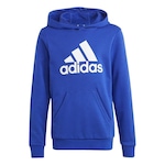 Blusão de Moletom adidas Hoodie - Infantil AZUL/BRANCO