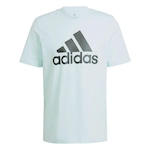 CAMISETA LOGO ADIDAS Azul Claro/Preto