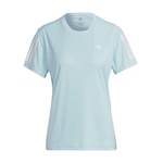 Camiseta adidas Own The Run - Feminina AZUL/BRANCO