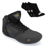 Tênis Everlast Clinch Iii - Masculino + 3 Pares de Meias CINZA CLA/PRETO