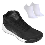 Tênis Everlast Range Hi - Masculino + 1 Par de Meias PRETO