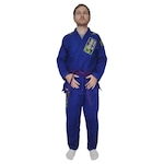 Kimono de Jiu-Jitsu Shinai Premium Trançado - Adulto AZUL