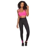 Calça Legging Run More High Power - Feminina PRETO/ROSA