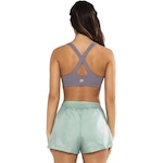 Top Fitness com Bojo Alto Giro Hyper Cruzado - Feminino CINZA