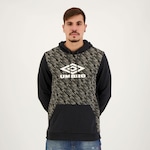 Blusão de Moletom com Capuz Umbro Graphic Club - Masculino PRETO