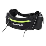 Pochete Curtlo X-Fast Belt com 2 Squeezes Unissex Preto Corrida Caminhada Treinos Ajustável PRETO