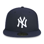 Boné Aba Reta New Era New York Yankees 5950 Game Cap - Fechado - Adulto AZUL ESCURO