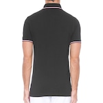 Camisa Polo Tommy Hilfiger Tipped Slim - Masculina PRETO