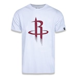 Camiseta New Era Houston Rockets Basic Logo Nba - Masculina BRANCO