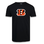 Camiseta New Era Cincinnati Bengals Logo Time Nfl - Masculina PRETO