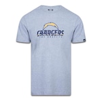 Camiseta New Era Los Angeles Chargers Logo Time Nfl - Masculina CINZA