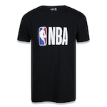 Camiseta New Era Nba Basic Logo - Masculina PRETO