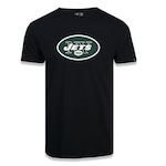 Camiseta New Era New York Jets Logo Time Nfl - Masculina PRETO