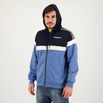 Jaqueta Kappa Logo Fleece Inserts - Masculina AZUL ESCURO