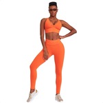 Calça Legging Caju Brasil Nz Empina Bumbum Clássica - Feminina LARANJA