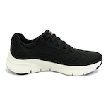 Tenis Skechers Arch Fit - Feminino PRETO/OURO