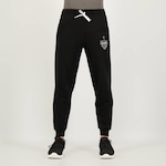 Calça de Moletom do Atlético Mineiro Retrô Escudo - Masculina PRETO