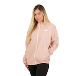 Jaqueta Corta Vento com Capuz Puma Ess Solid - Feminina ROSA CLA/BRANCO