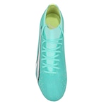 Chuteira de Campo Puma Ultra Match FG/AG - Adulto Verde Claro/Branco