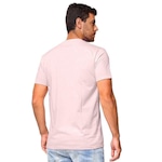 Camiseta New Era Basico Essentials Yankees Logo Mlb Mbi2 - Masculina ROSA CLA/BRANCO