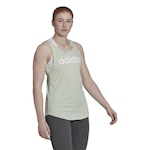 Camiseta Regata adidas Essentials Loose Logo - Feminina Verde Claro/Branco