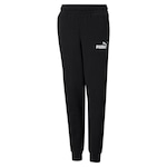 Calça Puma Ess Logo Fl Cl B - Infantil PRETO/BRANCO