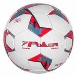 Bola de Futsal Poker Microfiber Control BRANCO/VERMELHO