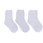 Kit Meia Cano Curto - 3 Pares - Infantil BRANCO