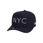 Boné Aba Curva New Era 940 Nyc New York City - Snapback - Adulto AZUL ESC/BRANCO