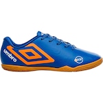 Chuteira Futsal Umbro Orbit - Adulto AZUL/LARANJA