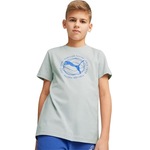 Camiseta Puma Active Sports - Masculina CINZA/AZUL