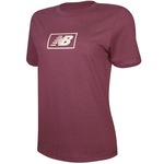 Camiseta New Balance Essentials Logo - Feminina VINHO