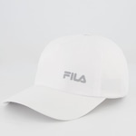 Boné Aba Curva Fila Elastic - Strapback - Adulto BRANCO