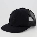 Boné Aba Reta Fila Trucker Rise - Snapback - Adulto PRETO