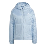 Jaqueta com Capuz adidas Essentials Insulated - Feminina AZUL CLARO