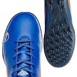 Chuteira Societ Umbro Orbit - Adulto AZUL ESC/LARANJA