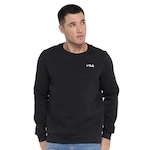 Blusão sem Capuz Fila Moletom Basic - Masculino PRETO