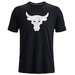 Camiseta Under Armour Prjct Rock Brahma Bull - Masculina PRETO